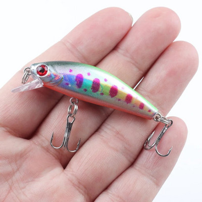 1Gb Minnow zvejas māneklis 5,5 cm 6g vobleris grimstošs plastmasas cietais ēsmas Crankbaits Isca mākslīgais māneklis bass līdakas makšķerēšanas piederumiem