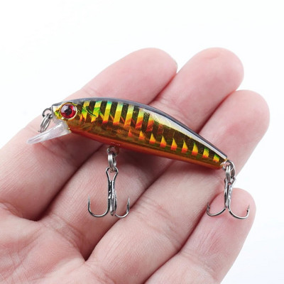 1Gb Minnow zvejas māneklis 5,5 cm 6g vobleris grimstošs plastmasas cietais ēsmas Crankbaits Isca mākslīgais māneklis bass līdakas makšķerēšanas piederumiem