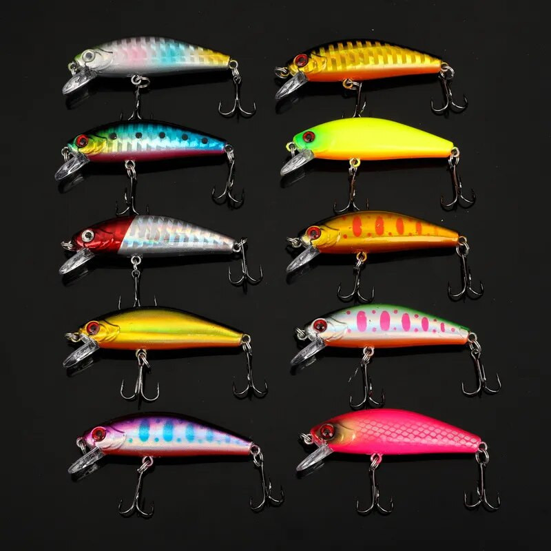 1Gb Minnow zvejas māneklis 5,5 cm 6g vobleris grimstošs plastmasas cietais ēsmas Crankbaits Isca mākslīgais māneklis bass līdakas makšķerēšanas piederumiem