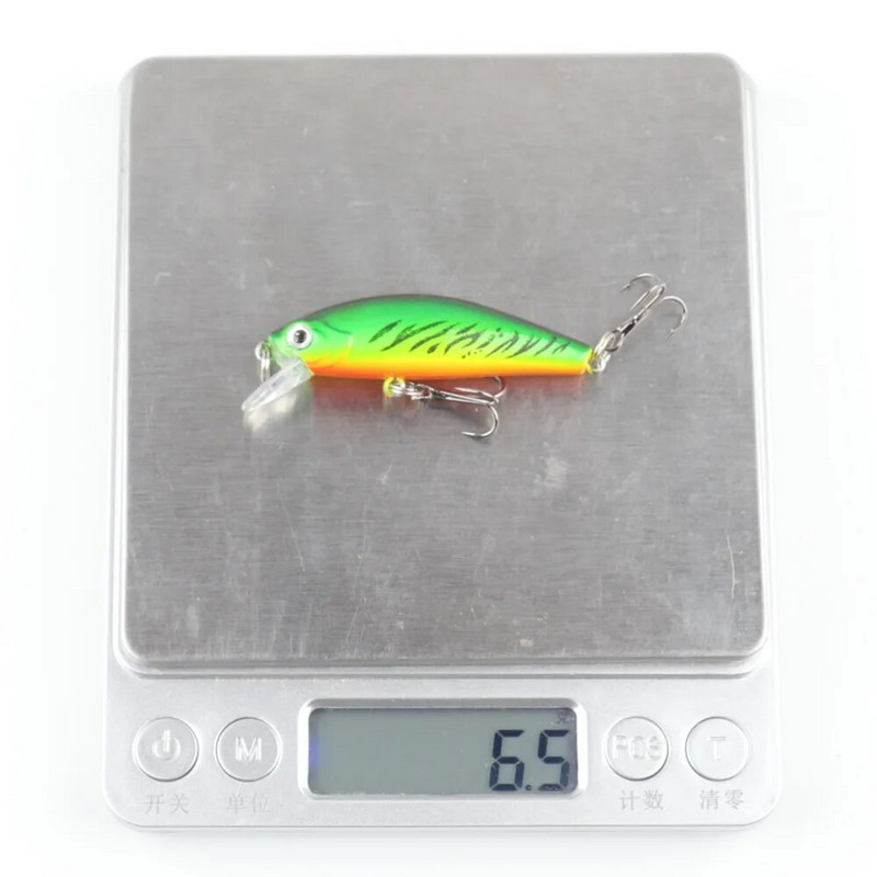 1Gb Minnow zvejas māneklis 5,5 cm 6g vobleris grimstošs plastmasas cietais ēsmas Crankbaits Isca mākslīgais māneklis bass līdakas makšķerēšanas piederumiem