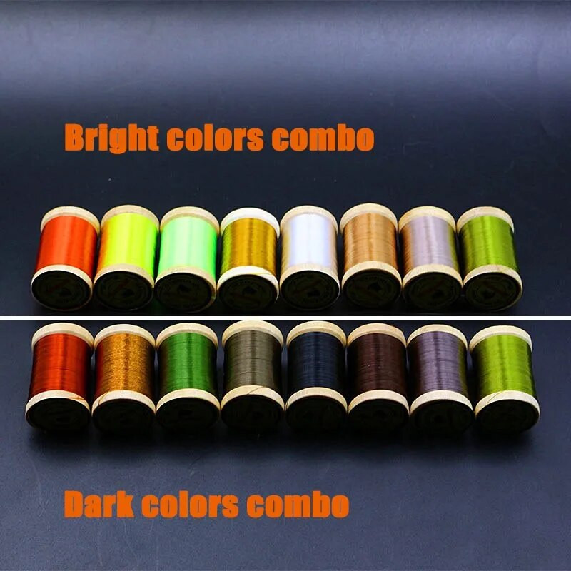 Royal Sissi kuum 75D ülipeen kõrge tõmbetugevusega kärbse sidumisniit puidust pooliga 300yds vahatatud sidumisniit Nymph Dry Wet kärbeste jaoks