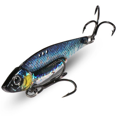 Spinner Karote Metāla Jig Bait 7g 10g 16g 20g VIB Grimstošs Blade Spinning Treble Hook Spinnerbait Pesca Pike Carp Sea Fishing Lure