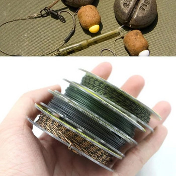 10m Carp Covered Leadcore Wire Fishing Line 25LB 35LB 45LB 60LB Hair Rigs Carp Fishing Braid Line Fishing Line