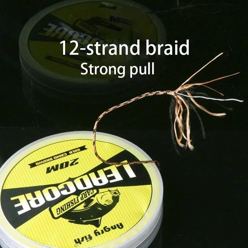 10 m karpiais dengtas vielinis pynimo valas 25LB 35LB 45LB 60LB plaukų įtaisai Karpių žvejybos pintiniai žvejybos reikmenys