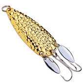 1PC Makšķerēšanas māneklis Metāla karote Spinnerbait Divkārši rotējošas cietas mākslīgās ēsmas 25g Sequin Rotate Lure līdakas basa forelei