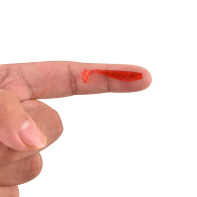 Makšķerēšanas 3cm 4cm 5cm 6cm 7cm PVC mikromīkstie makšķerēšanas mānekļi 10gab