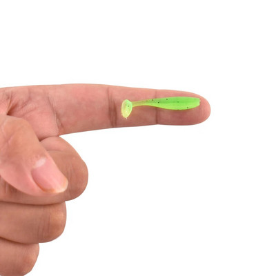 Makšķerēšanas 3cm 4cm 5cm 6cm 7cm PVC mikromīkstie makšķerēšanas mānekļi 10gab