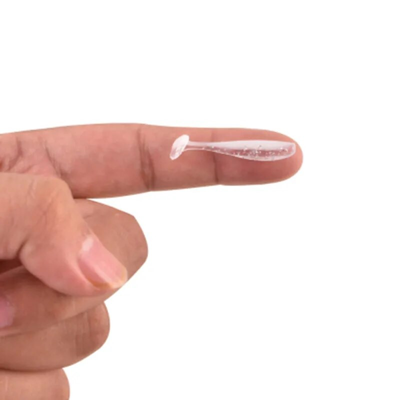 Makšķerēšanas 3cm 4cm 5cm 6cm 7cm PVC mikromīkstie makšķerēšanas mānekļi 10gab