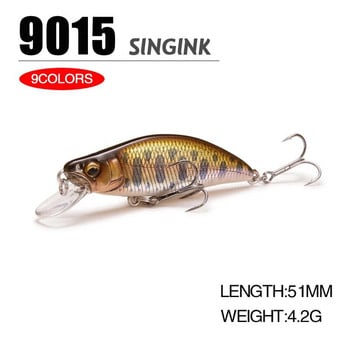 51mm 52mm 64mm Mini Sinking Minnow Fishing Lures Jerkbaits Peche Artificial Bait Wobbler Lure for Trout Bass Cap Fishing