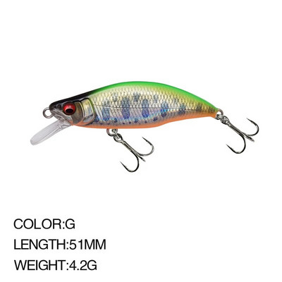 51 mm 52 mm 64 mm Mini tonući mamci za pecanje, Jerkbaits Peche Vobler s umjetnim mamcima za lov pastrve, bas šarana