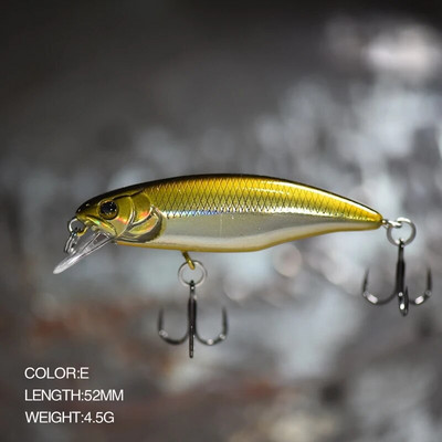 51 mm 52 mm 64 mm Mini tonući mamci za pecanje, Jerkbaits Peche Vobler s umjetnim mamcima za lov pastrve, bas šarana