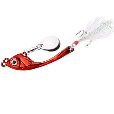 7g 10g 15g 20g Nalucă Spinner Metal VIB Tail Long Momeală Linguriță pentru Bas Păstrăv Știucă Apă dulce Apă sărată Naluci de pescuit de iarnă