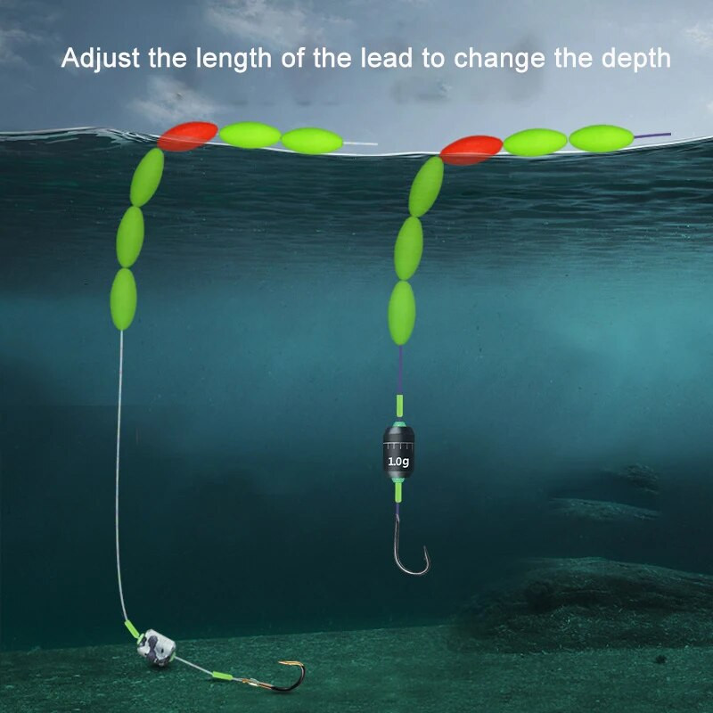 Õngenööride komplekt Süsinikust terasest õngenööri konksud püügiplii korgiga ujukiga Kalakarpkala kalastustarvete tarvikud