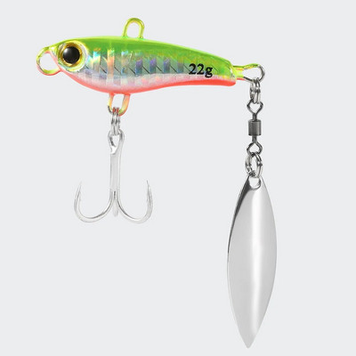 Vruća rasprodaja 10/15/22/35g 3D oči Metal Vib Blade mamac Tonući Vibracijski mamci Umjetna vibracija za pecanje grgeča 5 boja