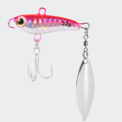 Vruća rasprodaja 10/15/22/35g 3D oči Metal Vib Blade mamac Tonući Vibracijski mamci Umjetna vibracija za pecanje grgeča 5 boja