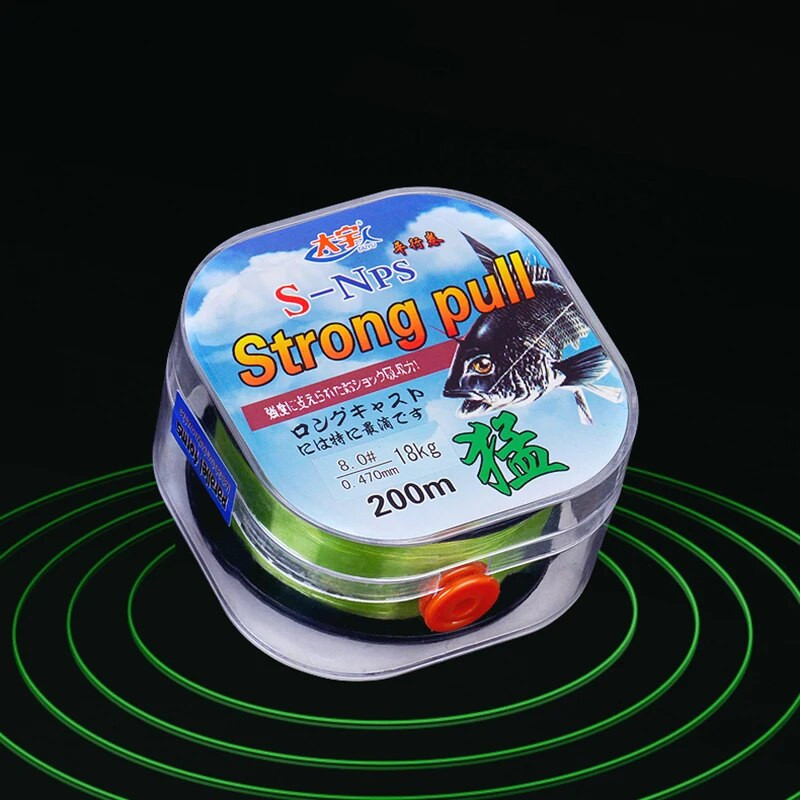 200 m Fluorocarbon pārklājuma makšķerēšanas aukla 0.4#-10# Balta, zaļa, brūna, nodilumizturīga, stiepjama grimstoša oglekļa makšķerēšanas aukla