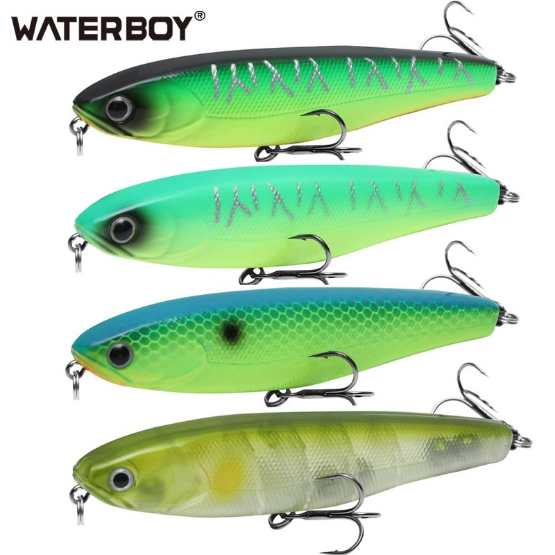 WATERBOY 8.5cm 9.5cm 12.8cm Zīmuļu makšķerēšanas ēsma Hard Artificial Lure StickBait New Arrive Fish Lure Factory Vobleris Pesca