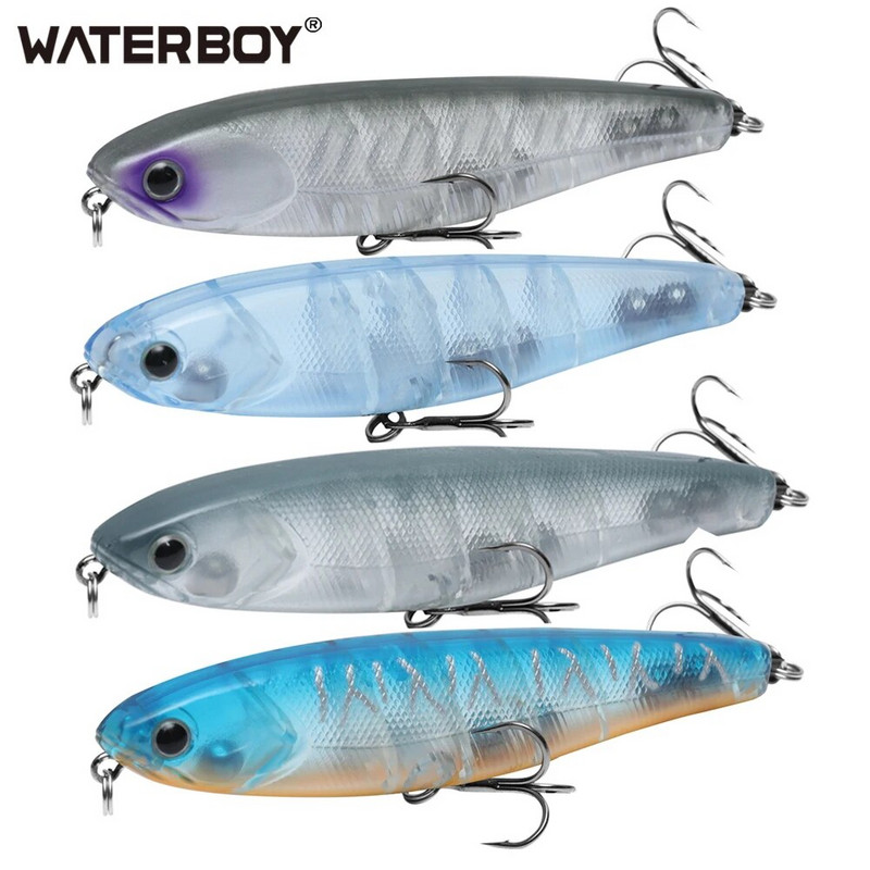 WATERBOY 8.5cm 9.5cm 12.8cm Zīmuļu makšķerēšanas ēsma Hard Artificial Lure StickBait New Arrive Fish Lure Factory Vobleris Pesca