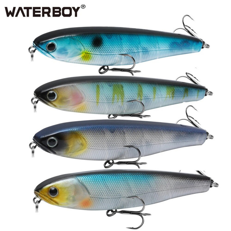 WATERBOY 8.5cm 9.5cm 12.8cm Zīmuļu makšķerēšanas ēsma Hard Artificial Lure StickBait New Arrive Fish Lure Factory Vobleris Pesca