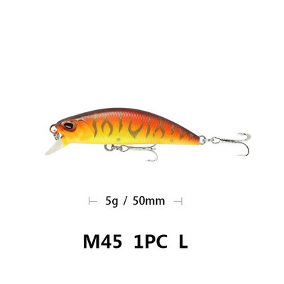 1gab 5g 5cm Minnow zvejas lures Full Water Artificial Small Bait Wobbler Fake Hrad Bait for karpu makšķerēšanas piederumi Pesca Accesories