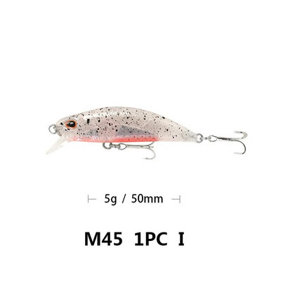 1gab 5g 5cm Minnow zvejas lures Full Water Artificial Small Bait Wobbler Fake Hrad Bait for karpu makšķerēšanas piederumi Pesca Accesories
