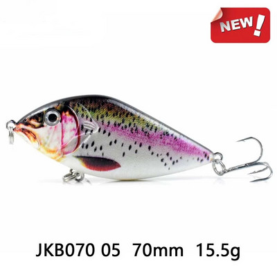 ZWICKE 14,5/45G Slow Sinking Jerkbait Fishing Lure Slider Swim Action Hard Body Jerk Bait for Pike Musky Fishing Fishing Tackle