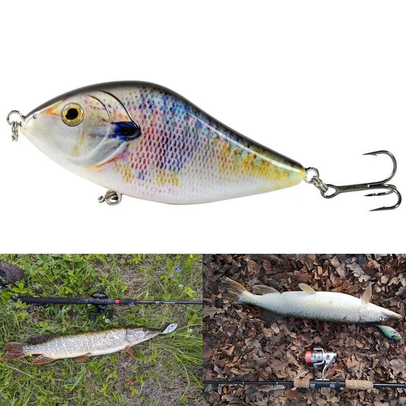 ZWICKE 14,5/45G Slow Sinking Jerkbait Fishing Lure Slider Swim Action Hard Body Jerk Bait for Pike Musky Fishing Fishing Tackle
