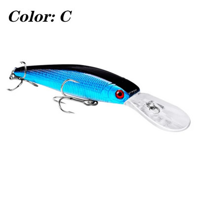 1kom plutajući vobleri, mamci za pecanje, 12,5 cm, 13,5 g, jerkbait za dubinsko ronjenje, umjetni, tvrdi mamac za lov na bas štuku