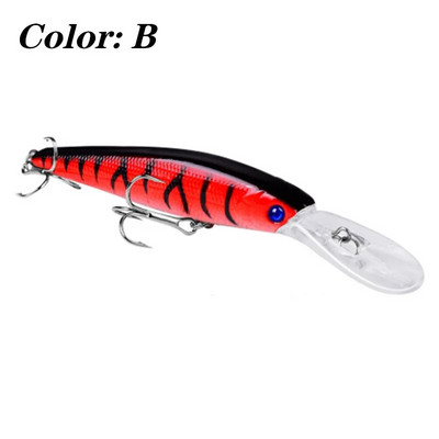 1 buc. Naluci de pescuit Wobblers plutitoare Minnow 12,5 cm 13,5 g Momeală tare artificială pentru scufundări adânci pentru echipament de pescuit cu stiucă