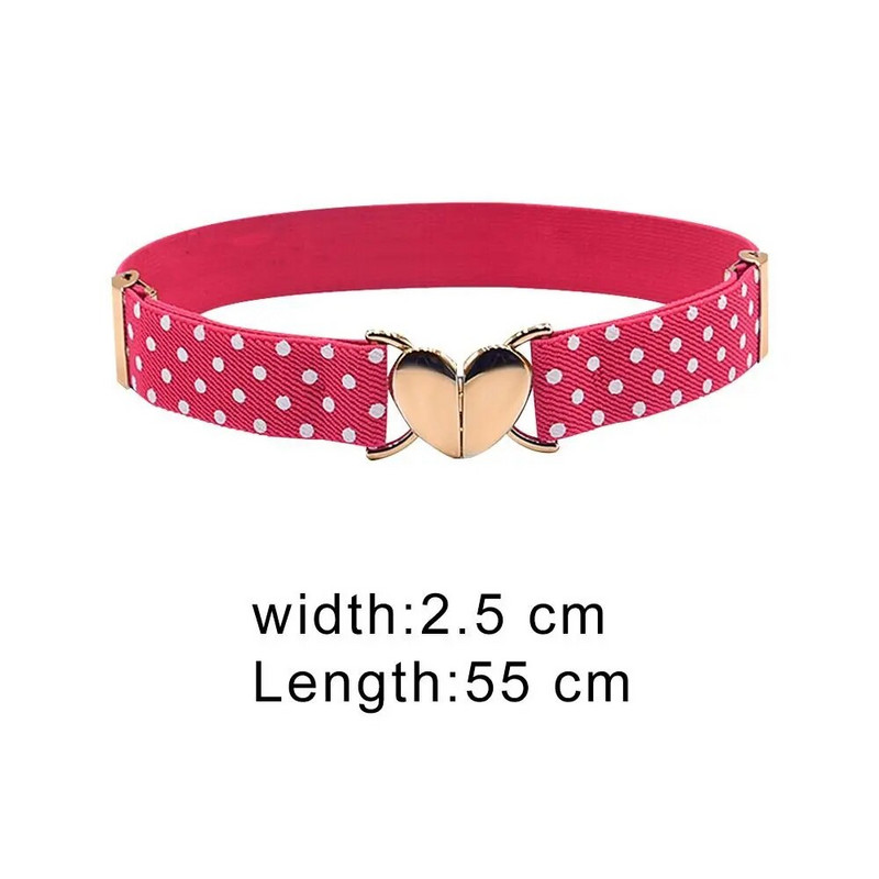 2022. aasta laste venivad vööd, tüdrukud, mitmevärvilised reguleeritavad elastsed vöörihmad südamekujulise pandlaga vöörihma tarvikutega