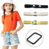 Παιδική Ζώνη Lazy New Fashion Cartoon DIY καρό ελαστικές ζώνες από καμβά για παιδιά Ευέλικτο αόρατο τζιν χωρίς ραφή ζώνη μέσης