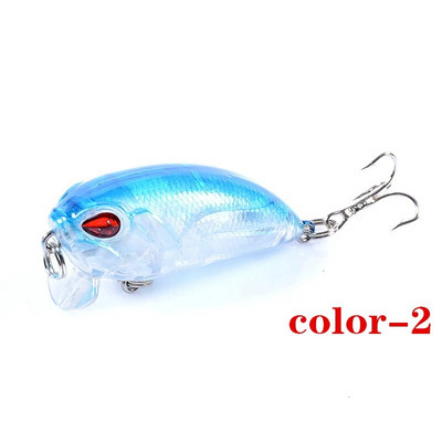1tk Crankbait-püügilant 5cm 7,2g ujuv vändaga voobler Isca tehisbass haug Hard Bait Pesca Jaapani kalastustarbed