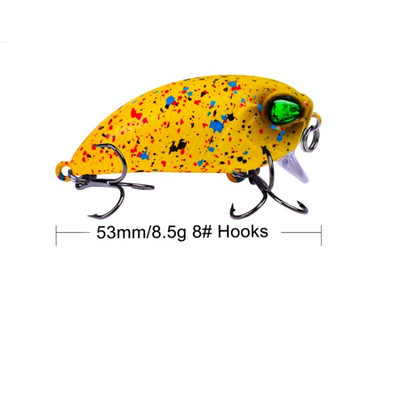 1tk Crankbait-püügilant 5cm 7,2g ujuv vändaga voobler Isca tehisbass haug Hard Bait Pesca Jaapani kalastustarbed