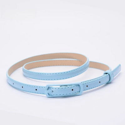 Curele de culoare bomboană pentru copii 1,2 cm Curele PU super-subțiri Curele ocazionale simple de culoare solidă Accesorii pentru îmbrăcăminte pentru fete