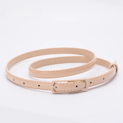 Curele de culoare bomboană pentru copii 1,2 cm Curele PU super-subțiri Curele ocazionale simple de culoare solidă Accesorii pentru îmbrăcăminte pentru fete