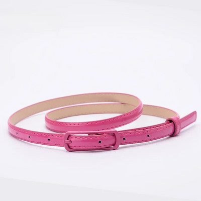 Curele de culoare bomboană pentru copii 1,2 cm Curele PU super-subțiri Curele ocazionale simple de culoare solidă Accesorii pentru îmbrăcăminte pentru fete