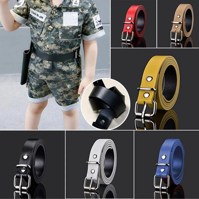 High Quality Children Leather Belts For Boys Girls Kid Casual PU Waist Strap Waistband For Jeans Pants Trousers Adjustable
