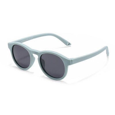 WarBlade Ochelari de soare polarizați, rotunzi, mici, ochelari de soare din silicon, flexibili, de siguranță pentru copii, 0-3 ani, băieți, fete, ochelari pentru bebeluși UV400