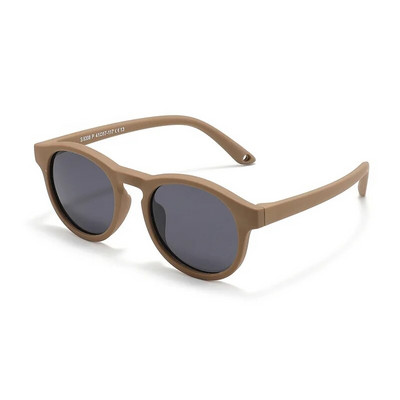 WarBlade Ochelari de soare polarizați, rotunzi, mici, ochelari de soare din silicon, flexibili, de siguranță pentru copii, 0-3 ani, băieți, fete, ochelari pentru bebeluși UV400