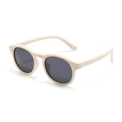 WarBlade Ochelari de soare polarizați, rotunzi, mici, ochelari de soare din silicon, flexibili, de siguranță pentru copii, 0-3 ani, băieți, fete, ochelari pentru bebeluși UV400