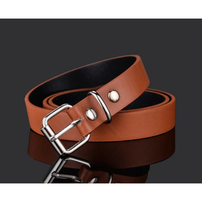 Laste nahast rihmad poistele Tüdrukutele Laste vöörihm Vöörihm Lihtne metallist lukk teksadele Püksid Püksid Reguleeritav vöö