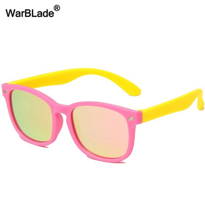 WarBlade Noi ochelari de soare polarizați pentru copii TR90 Ochelari de soare din silicon pentru băieți și fete Ochelari de soare pentru copii în aer liber Ochelari de protecție UV400