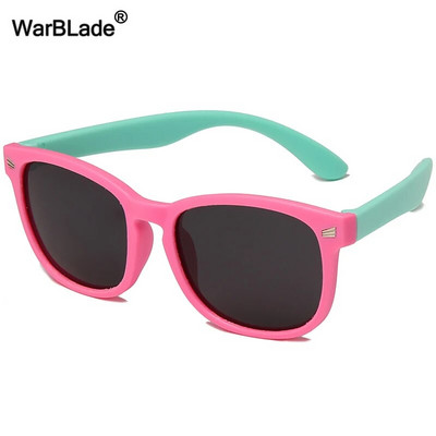 WarBlade Noi ochelari de soare polarizați pentru copii TR90 Ochelari de soare din silicon pentru băieți și fete Ochelari de soare pentru copii în aer liber Ochelari de protecție UV400