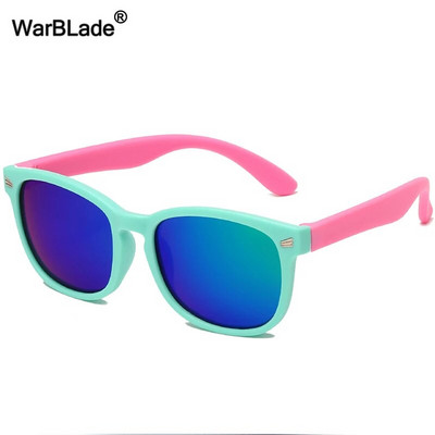 WarBlade Noi ochelari de soare polarizați pentru copii TR90 Ochelari de soare din silicon pentru băieți și fete Ochelari de soare pentru copii în aer liber Ochelari de protecție UV400