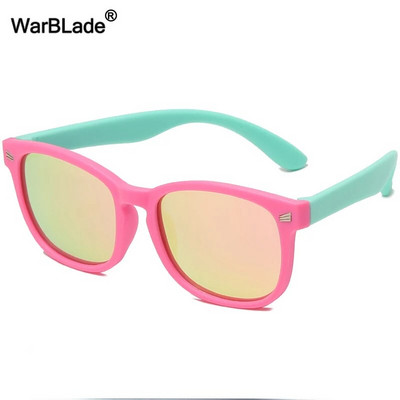 WarBlade Noi ochelari de soare polarizați pentru copii TR90 Ochelari de soare din silicon pentru băieți și fete Ochelari de soare pentru copii în aer liber Ochelari de protecție UV400