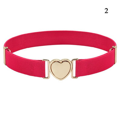 Wave Point svītraina jostasvieta DIY Zvaigžņu raksts Regulējama Stretch vidukļa josta bērniem Elastīga sirds formas sprādze Bērnu josta