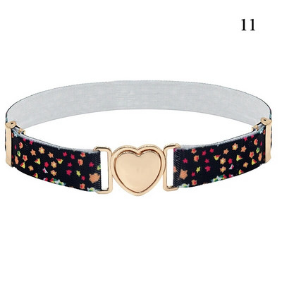 Lainepunktiga triibuline vöörihm Tähemustriga veniv vöörihm Laste elastne vöö Reguleeritav tüdrukute südamekujuline pannal lastevöö