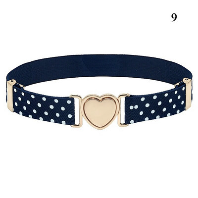 Lainepunktiga triibuline vöörihm Tähemustriga veniv vöörihm Laste elastne vöö Reguleeritav tüdrukute südamekujuline pannal lastevöö