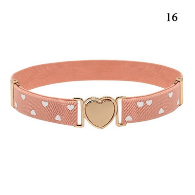 Lainepunktiga triibuline vöörihm Tähemustriga veniv vöörihm Laste elastne vöö Reguleeritav tüdrukute südamekujuline pannal lastevöö