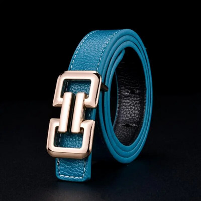 LIJIJIARU jauns luksusa dizaineru bērnu jostas zīmols augstas kvalitātes modes ikdienas džinsi sievietēm ādas josta zēnam/meitenei melna oranža zila